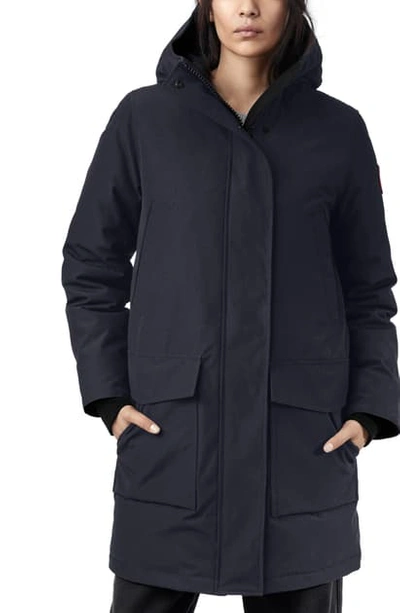Shop Canada Goose Canmore 625 Fill Power Down Parka In Navy