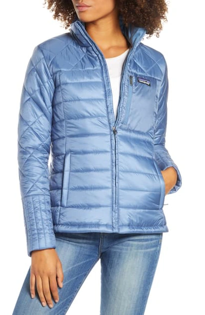 Shop Patagonia Radalie Water Repellent Thermogreen-insulated Jacket In Woolly Blue