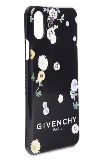 Shop Givenchy Floral Iphone X Case In Black