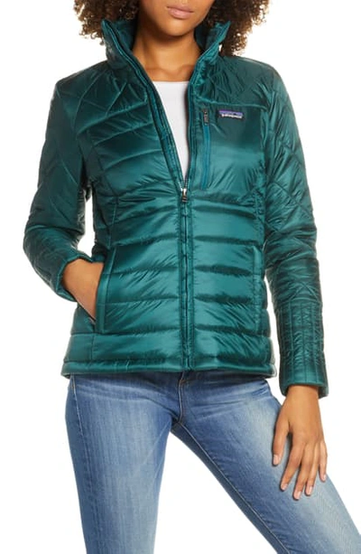 Shop Patagonia Radalie Water Repellent Thermogreen-insulated Jacket In Piki Green