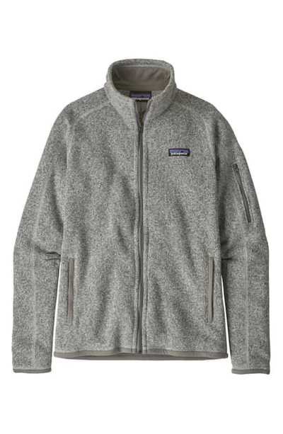 Shop Patagonia Better Sweater Jacket In Birch White
