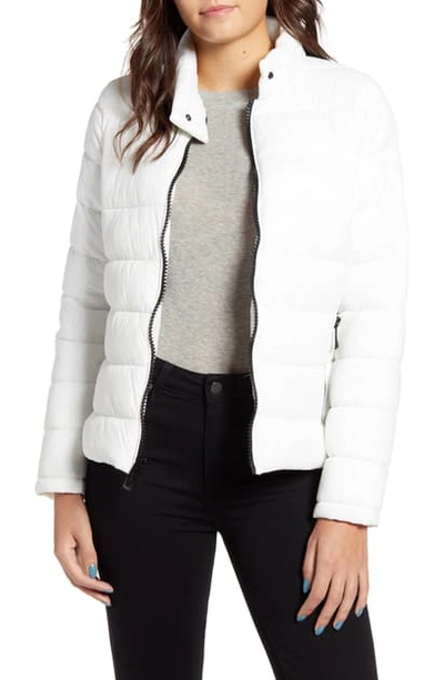 Shop Marc New York Packable Puffer Jacket In Winter White