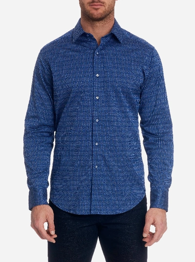 Shop Robert Graham Pico Sport Shirt In Navy