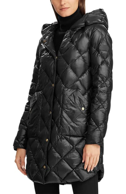 lauren ralph lauren quilted hooded parka jacket