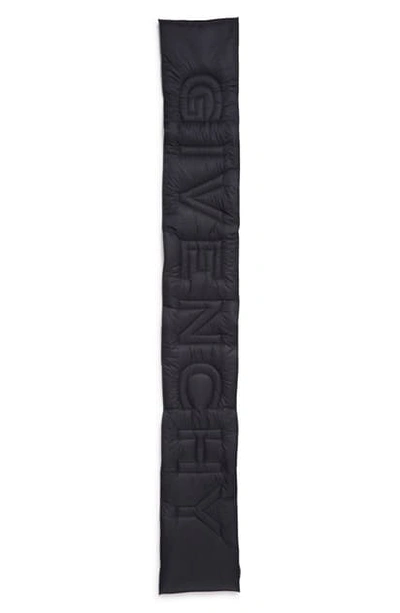 Shop Givenchy Tech Nylon Scarf In Black