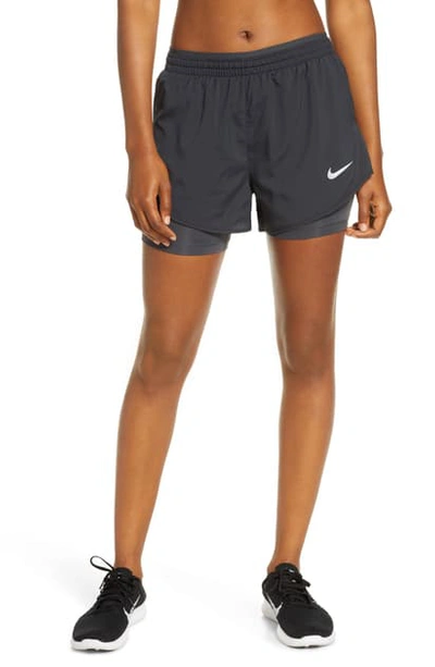 Shop Nike Tempo Lux 2-in-1 Running Shorts In Black/ Anthracite