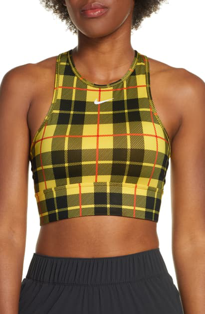 nike plaid sports bra