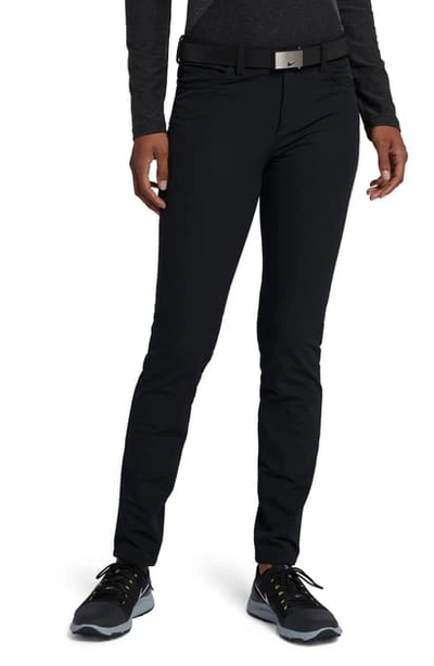 Shop Nike Repel Water Repellent Slim Golf Pants In Black/ White
