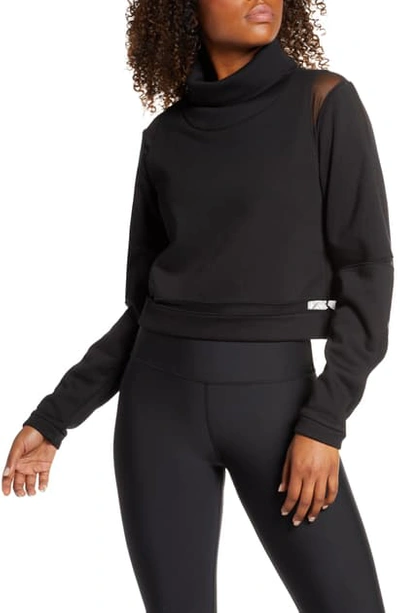 Shop Alo Yoga Advanced Funnel Neck Pullover In Black