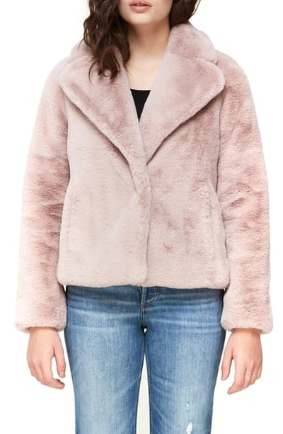 Shop Soia & Kyo Faux Fur Jacket In Quartz