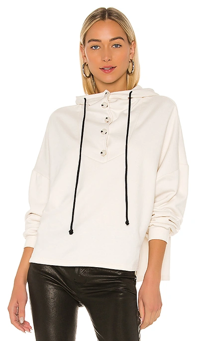 Shop The Range Contra Terry Button Hoodie In Dove