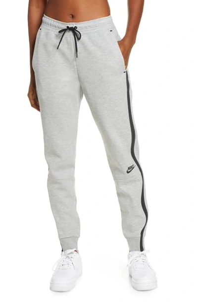 Shop Nike Sportswear Tech Fleece Pants In Dk Grey Heather/ Black
