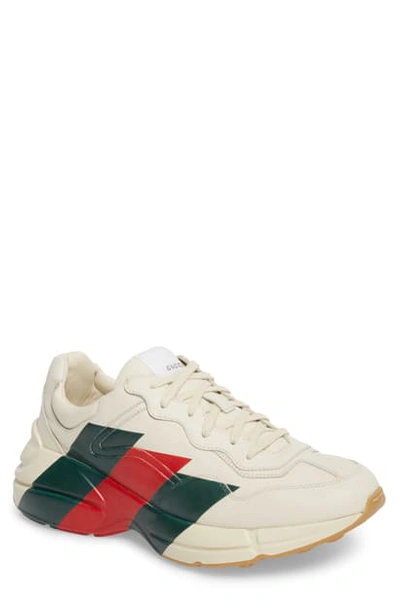 Shop Gucci Rhyton Sneaker In Mystic White