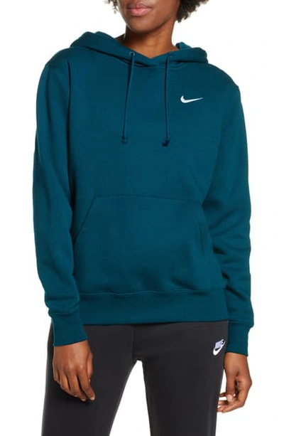 Nike Sportswear Essential Pullover Fleece Hoodie In Midnight Turquoise/  White | ModeSens