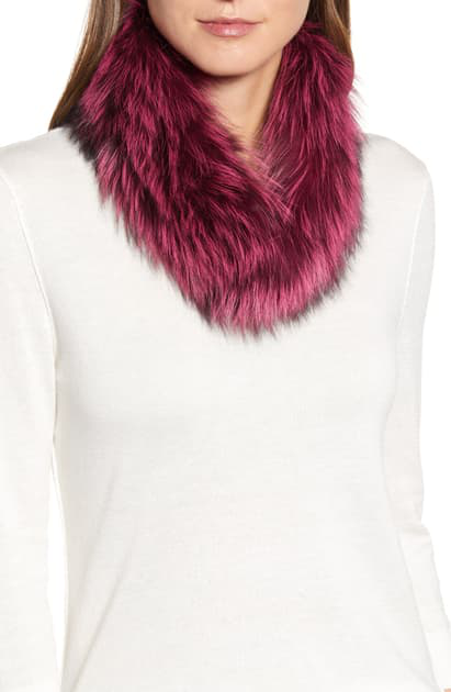 wine fur collar