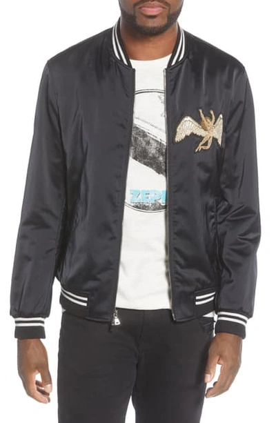 Shop John Varvatos X Led Zeppelin Bomber Jacket In Black