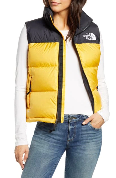 Shop The North Face Nuptse 1996 Packable 700-fill Power Down Vest In Tnf Yellow