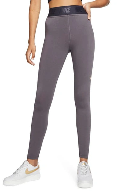 Shop Nike X Maria Sharapova Legasee Leggings In Thunder Grey/oil Grey