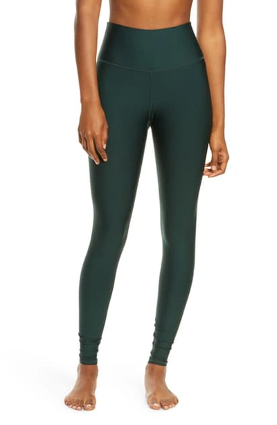 Shop Alo Yoga Airlift High Waist Leggings In Forest