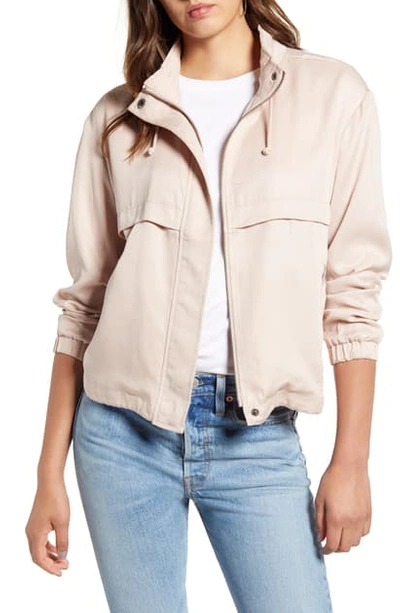 Shop Bb Dakota Second Wind Lyocell Windbreaker In Parchment