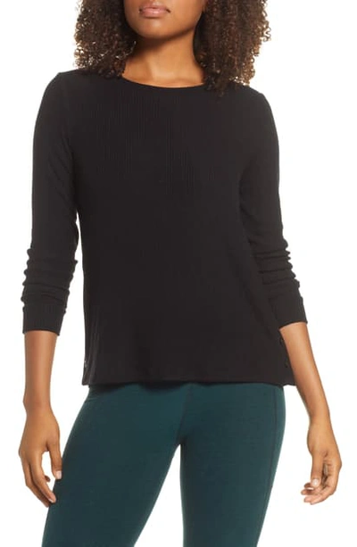 Shop Beyond Yoga Your Line Pullover In Black