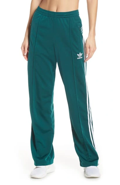 Shop Adidas Originals Firebird Track Pants In Noble Green