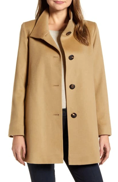 Shop Fleurette Cashmere Car Coat In Camel