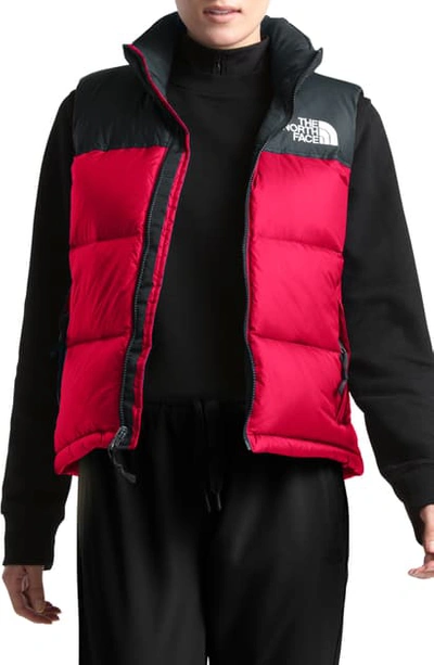 Shop The North Face Nuptse 1996 Packable 700-fill Power Down Vest In Tnf Red