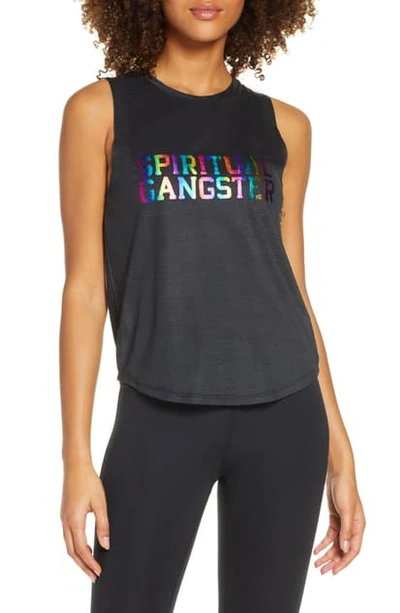 Shop Spiritual Gangster Active Muscle Tank In Black