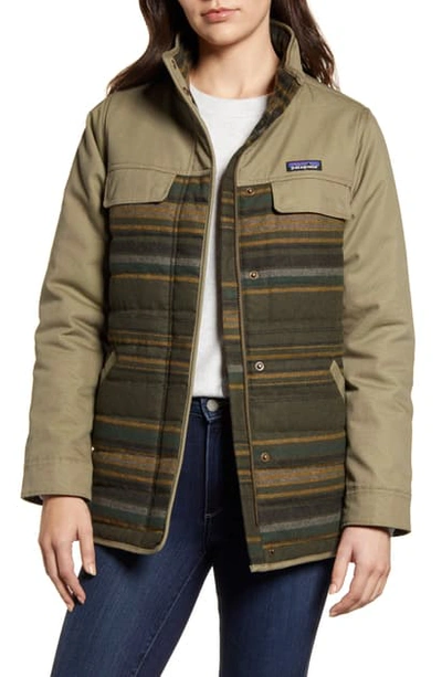 Shop Patagonia Out Yonder Coat In Sage Khaki