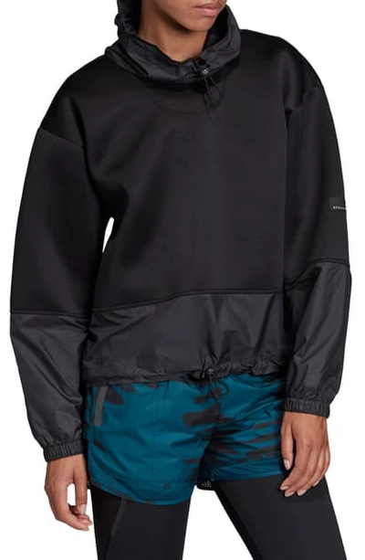 Shop Adidas By Stella Mccartney Run Hooded Running Jacket In Black