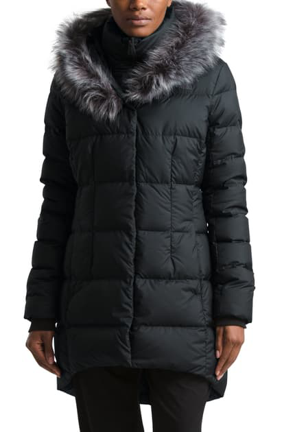 north face fur down parkina