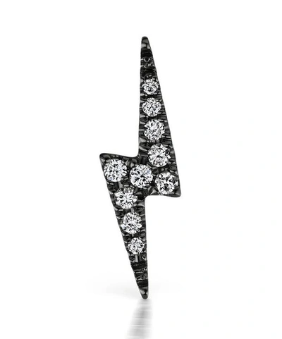 MARIA TASH MARIA TASH 18CT 11MM DIAMOND LIGHTNING BOLT THREADED STUD EARRING 5057865346717
