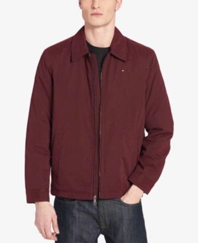 Tommy Hilfiger Men's Classic Front-zip Filled Micro-twill Jacket In Port |  ModeSens