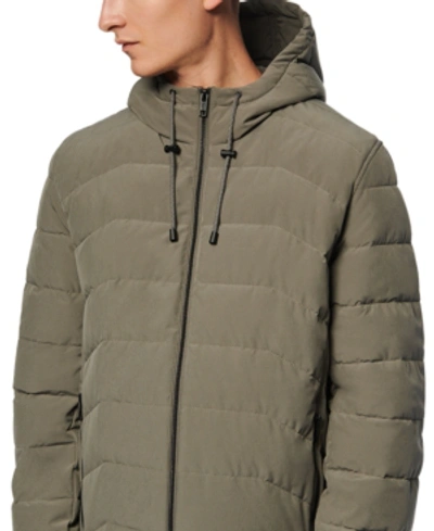 Shop Marc New York Men's Claxton Packable Down Hooded Jacket In Gunmetal