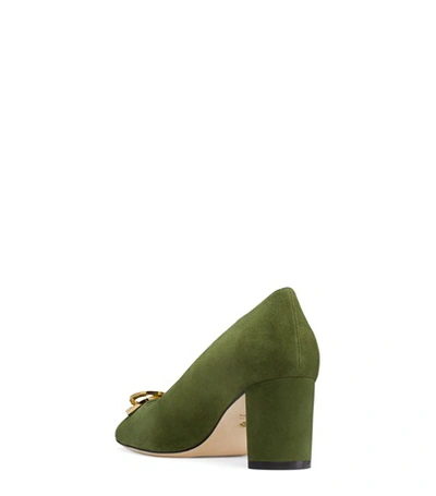 Shop Stuart Weitzman The Anicia 25 Pump In Foglia Green Suede