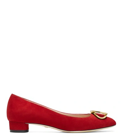 Shop Stuart Weitzman Anicia 25 In Chile Red Suede