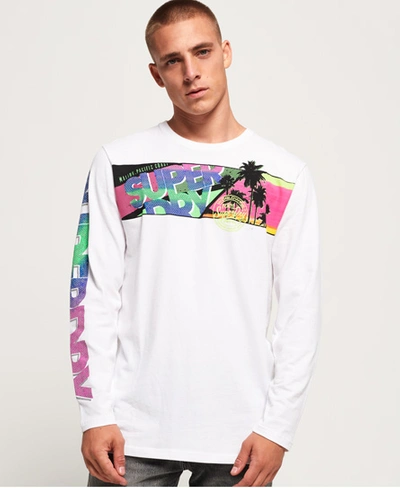 Shop Superdry Acid Pacifica Oversize T-shirt In White