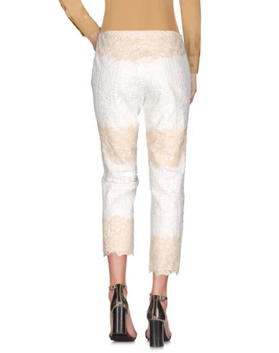 Shop Blumarine Woman Pants White Size 8 Polyester, Polyamide