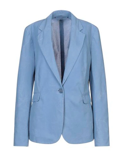 Shop Acne Studios Suit Jackets In Sky Blue