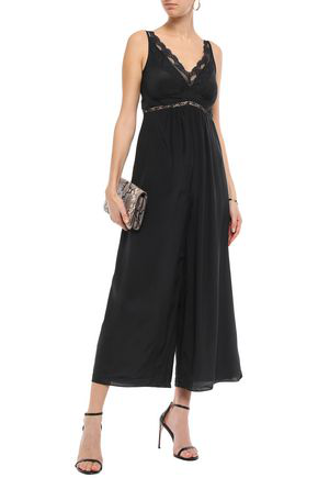 silk wide leg jumpsuit