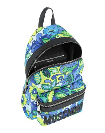 Shop Moschino Backpack & Fanny Pack In Acid Green