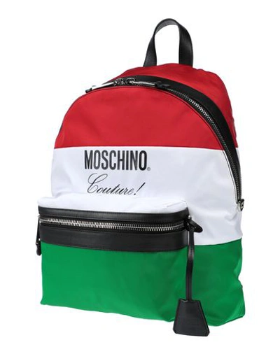 Shop Moschino Backpack & Fanny Pack In Red