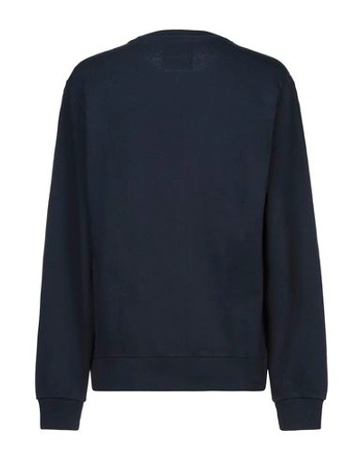 Shop Sundek Man Sweatshirt Midnight Blue Size L Cotton, Polyester