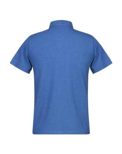 Shop Trussardi Polo Shirts In Blue