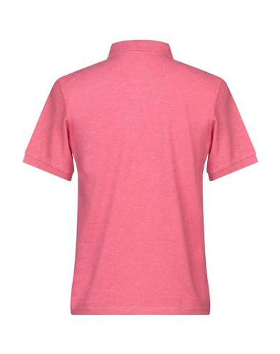 Shop Trussardi Collection Man Polo Shirt Coral Size Xs Cotton In Red