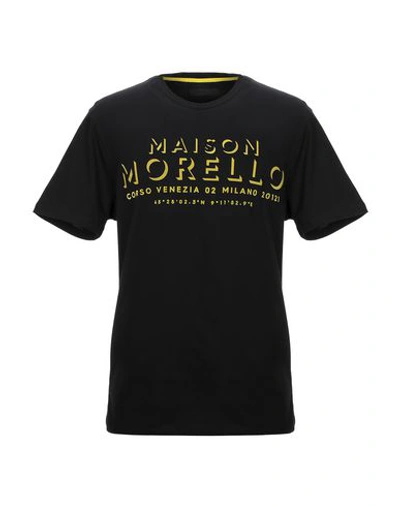 Shop Frankie Morello T-shirts In Black