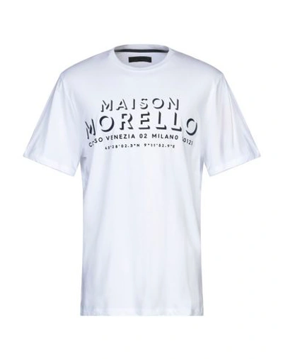 Shop Frankie Morello Man T-shirt White Size Xxl Cotton
