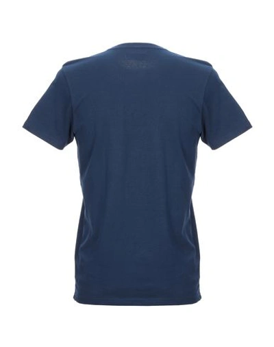 Shop Schott T-shirts In Dark Blue