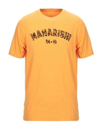 Shop Maharishi T-shirts In Orange